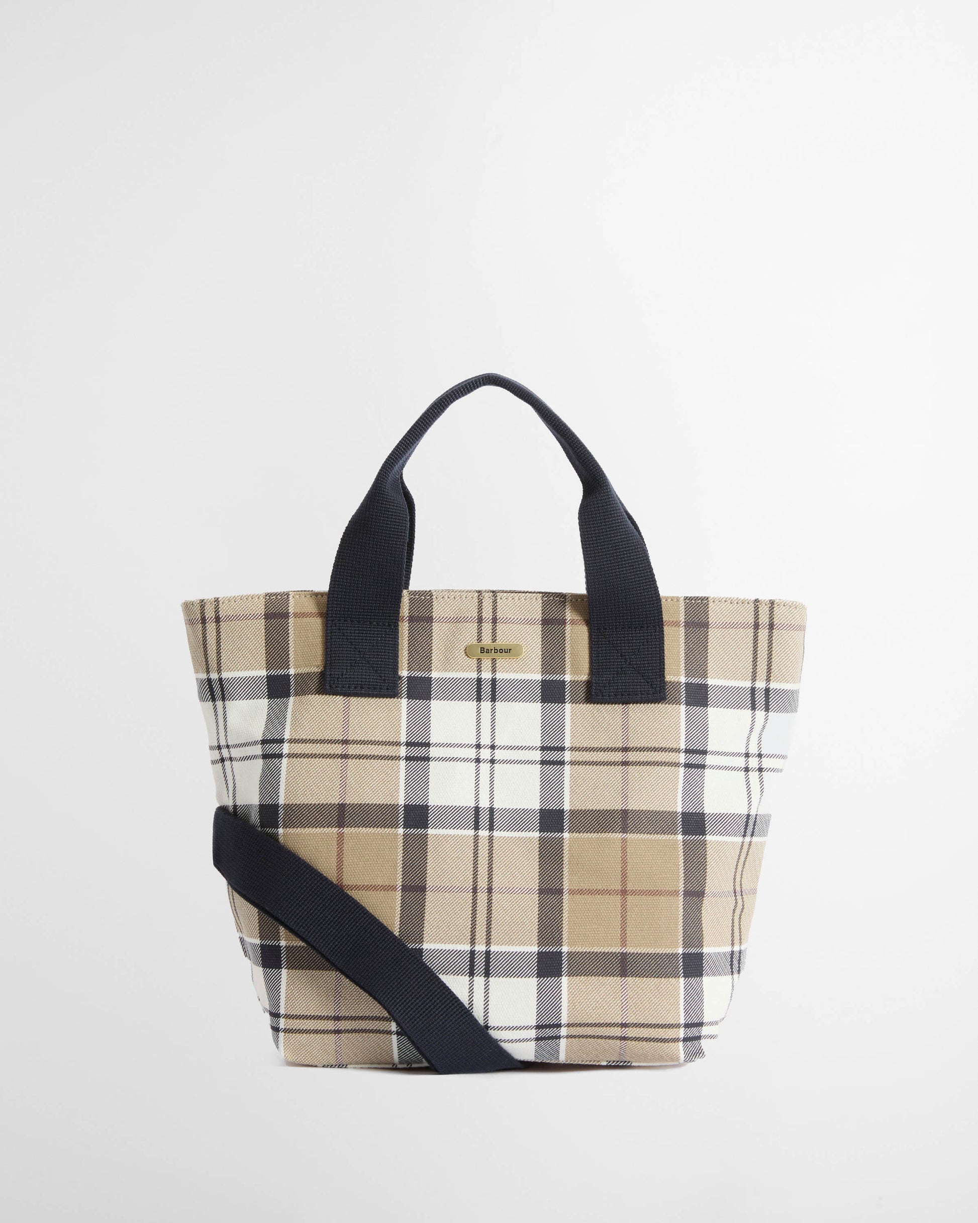 Barbour Maisy Womens Tote Bag - Rosewood Tartan | CHO | Designer Womens Bags