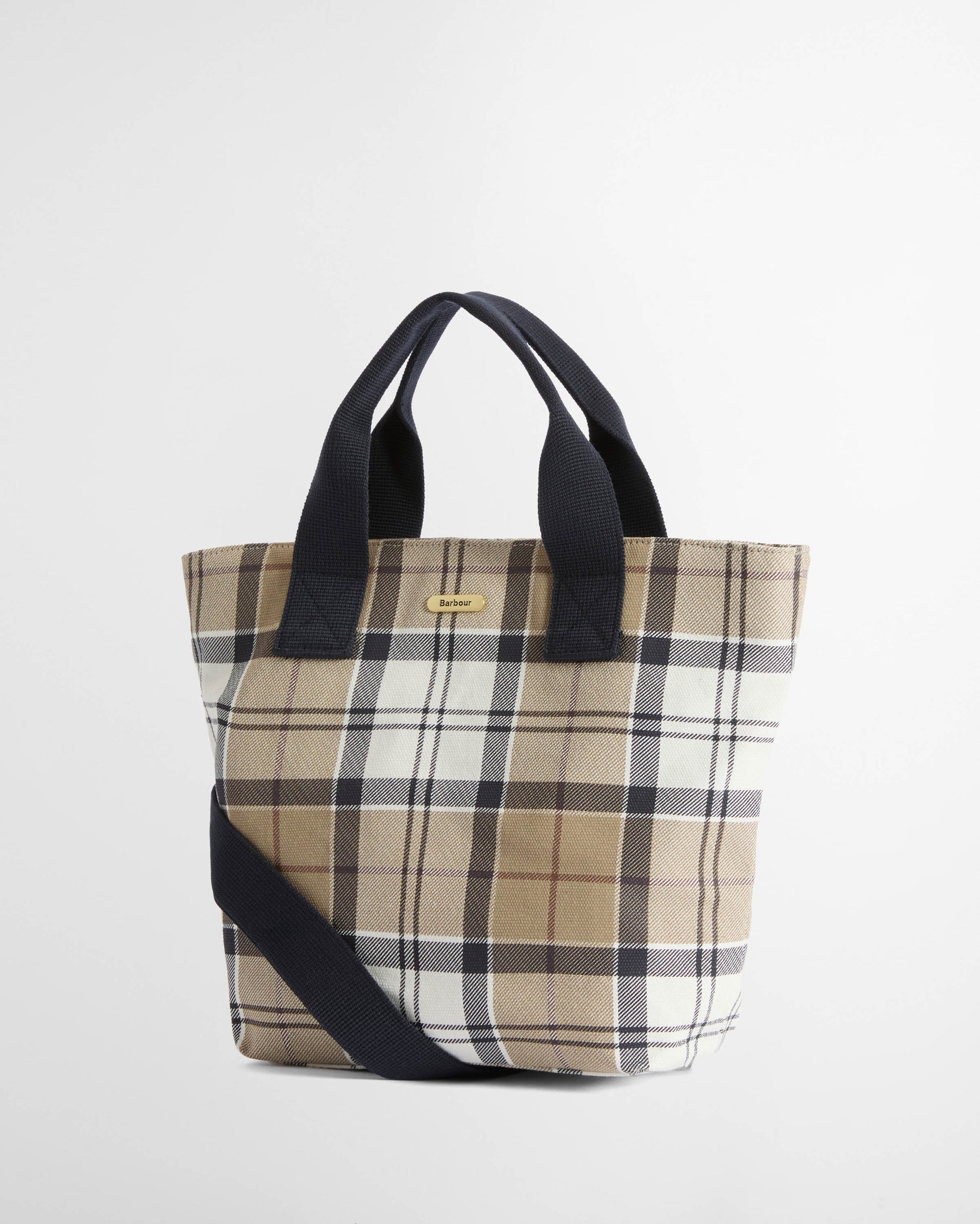 Barbour Maisy Womens Tote Bag - Rosewood Tartan | CHO | Designer Womens Bags