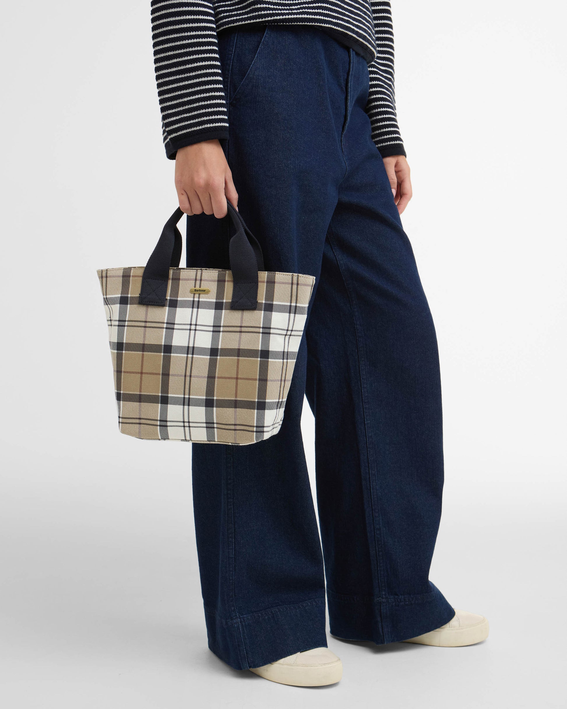 Barbour Maisy Womens Tote Bag - Rosewood Tartan | CHO | Designer Womens Bags