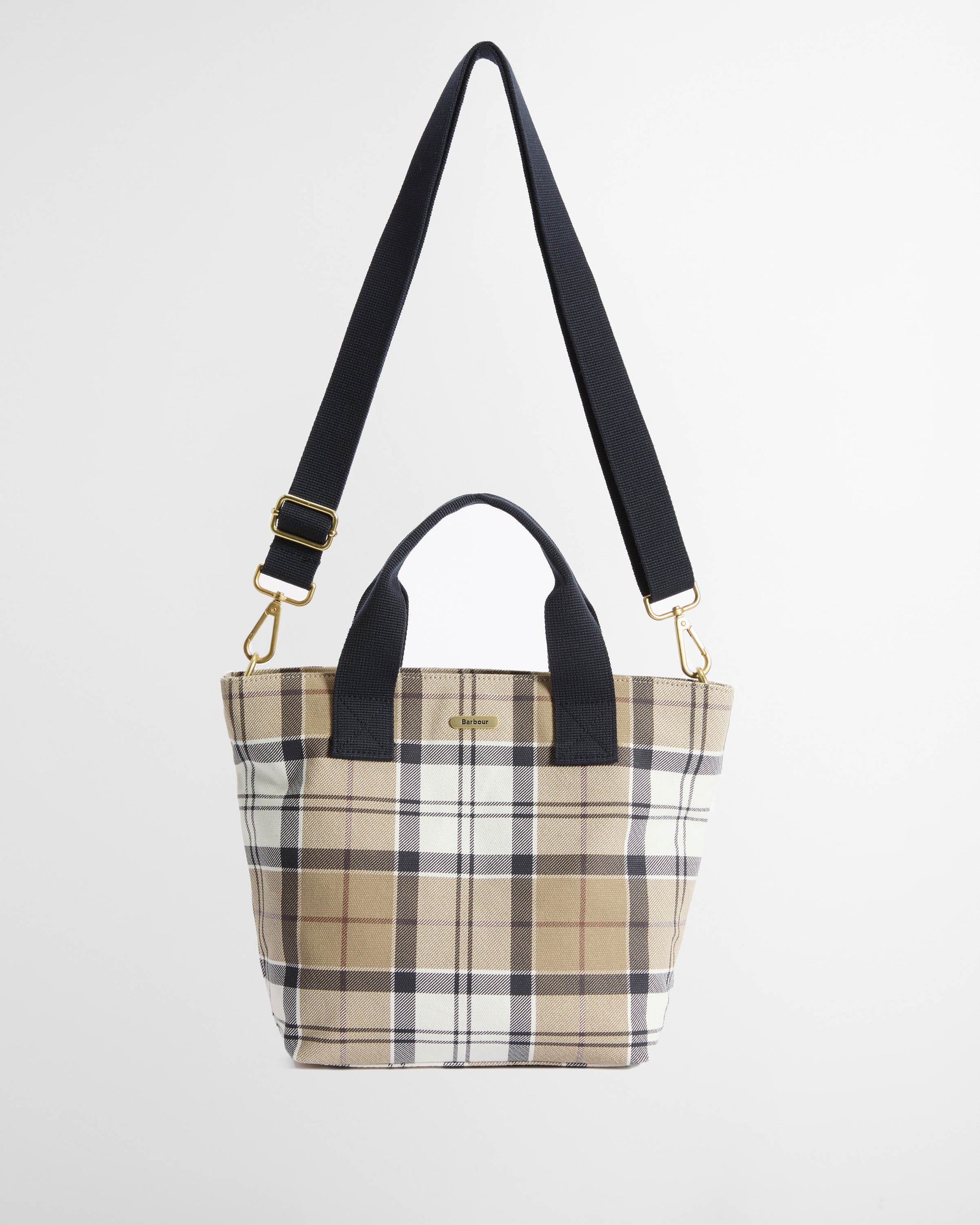 Barbour Maisy Womens Tote Bag - Rosewood Tartan | CHO | Designer Womens Bags