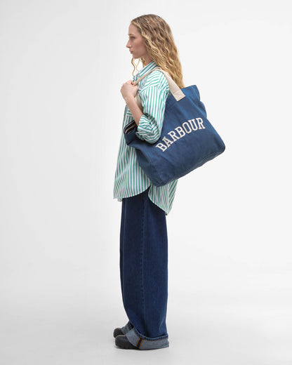 Barbour Emily Denim Womens Tote Bag - Denim | CHO | Designer Womens Bags