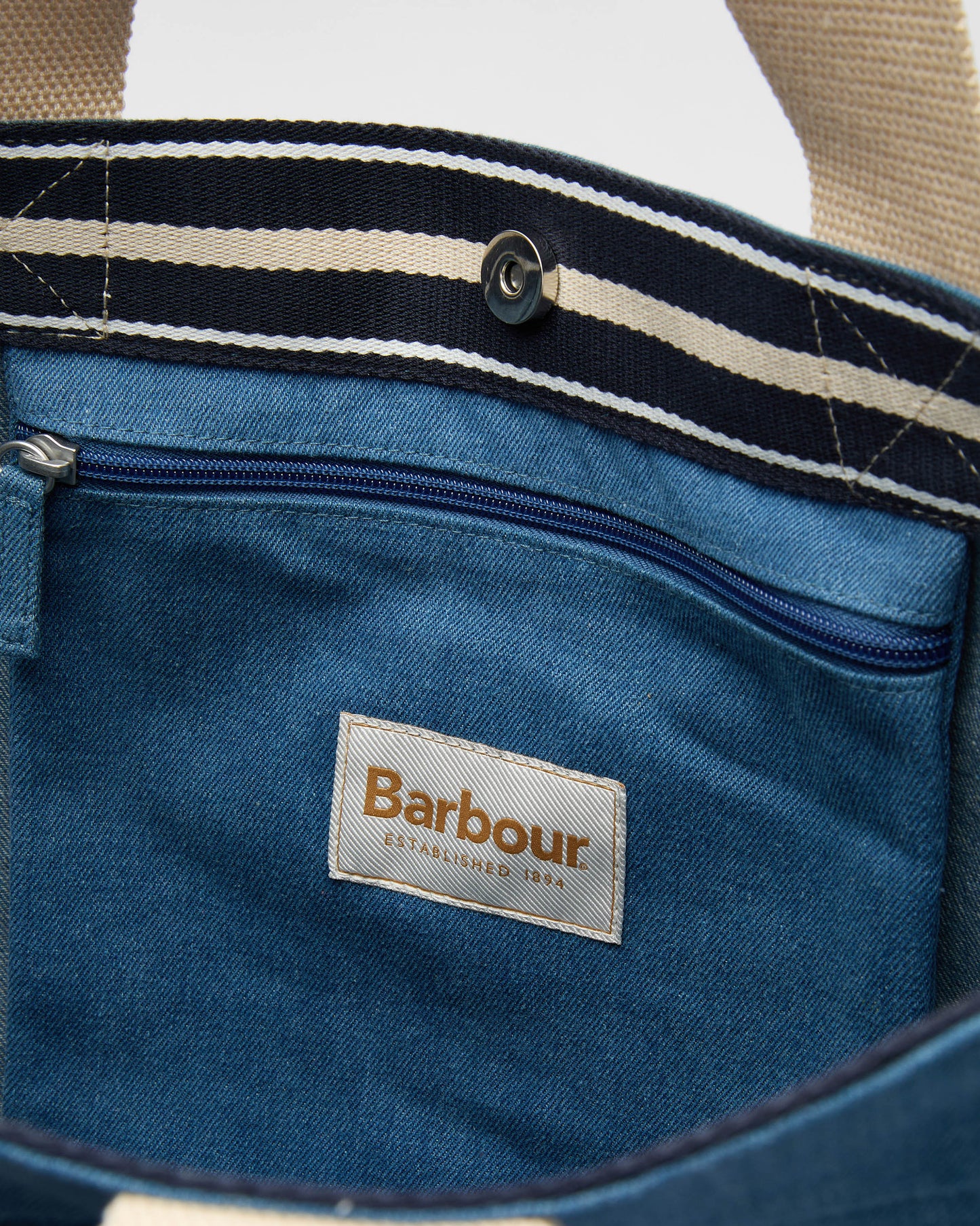 Barbour Emily Denim Womens Tote Bag - Denim | CHO | Designer Womens Bags