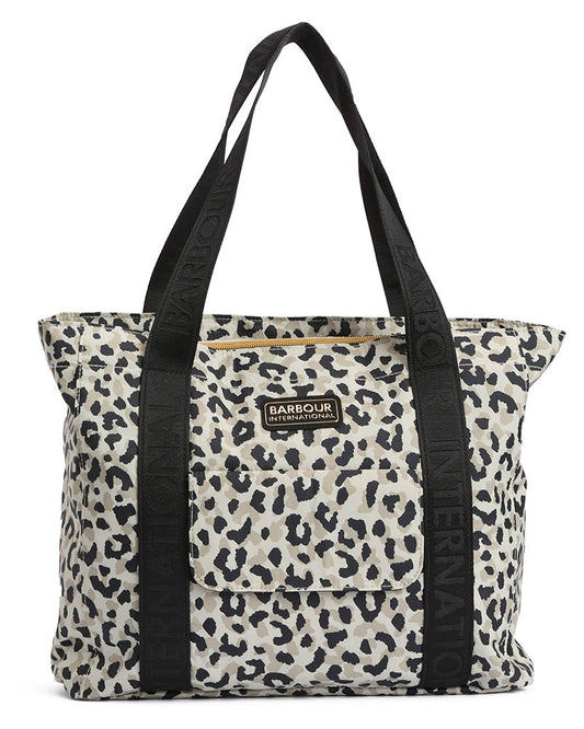 Barbour International Boulevard Womens Tote Bag - Jasmine Leopard
