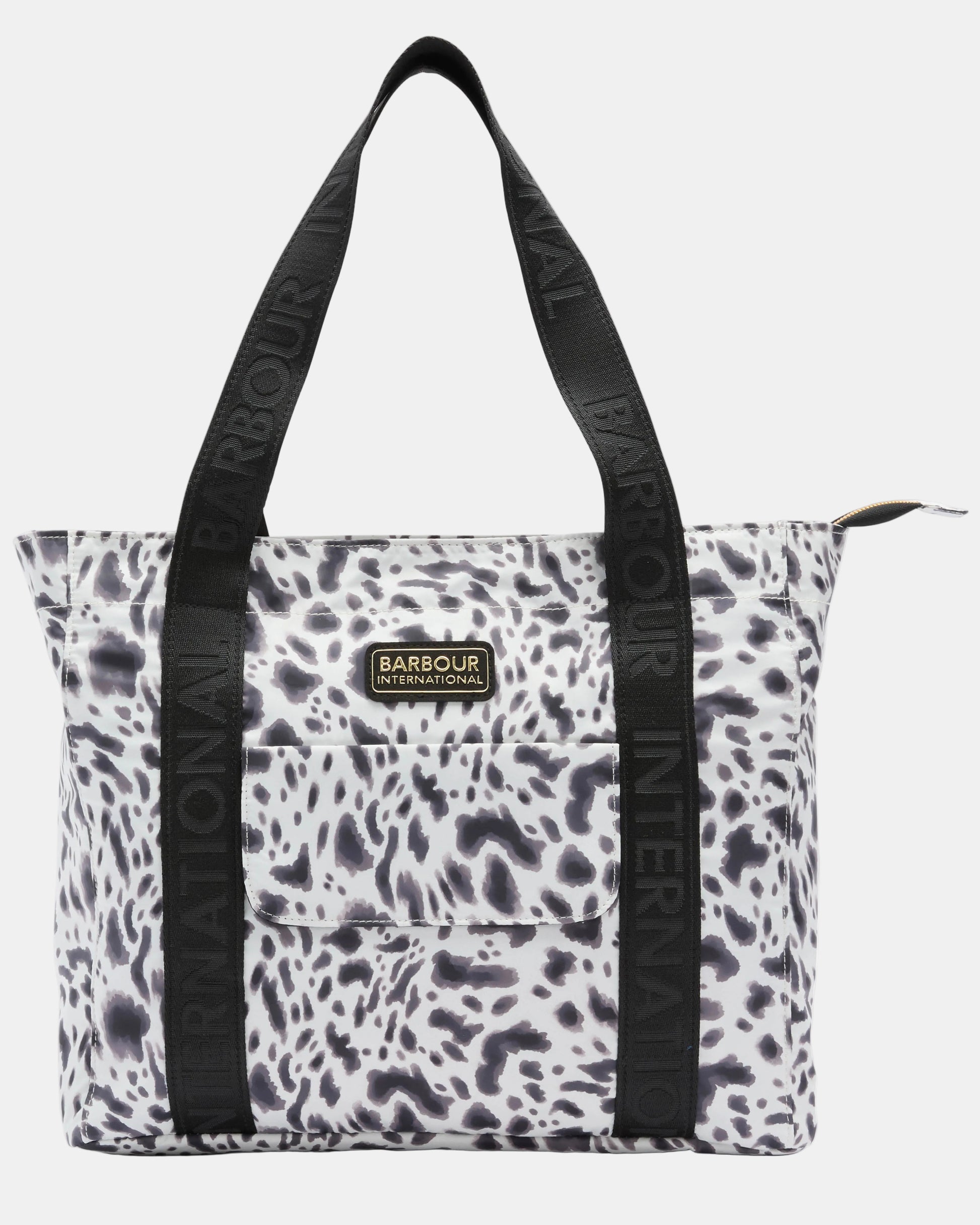Barbour International Boulevard Womens Tote Bag - Bio Ink Leopard Print | CHO | Designer Womens Tote Bags