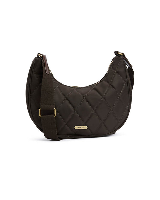 Barbour Womens Quilted Sling Shoulder Bag - Olive