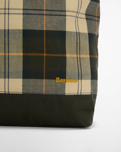 Barbour Mya Womens Patchwork Tote Bag - Sage/Ancient