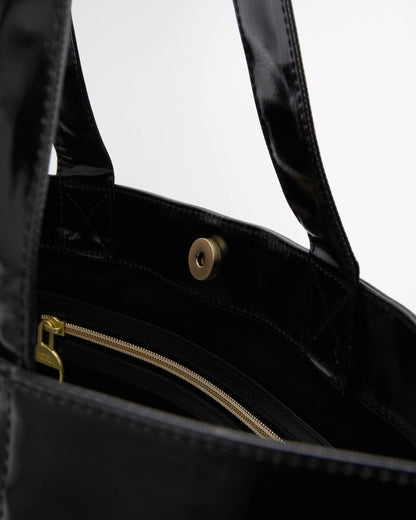 Barbour International Womens High Shine Tote Bag - Black