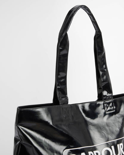 Barbour International Womens High Shine Tote Bag - Black