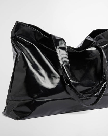 Barbour International Womens High Shine Tote Bag - Black