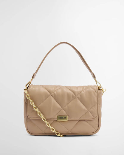 Barbour International Womens Soft Quilt Shoulder Bag - Camel