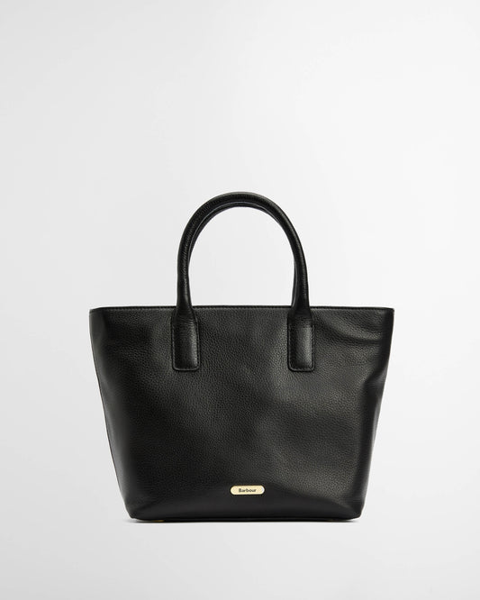 Barbour Birch Womens Leather Tote Bag - Black | CHO | Designer Womens Shopper Bags
