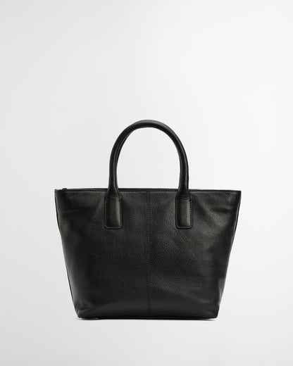 Barbour Birch Womens Leather Tote Bag - Black | CHO | Designer Womens Shopper Bags