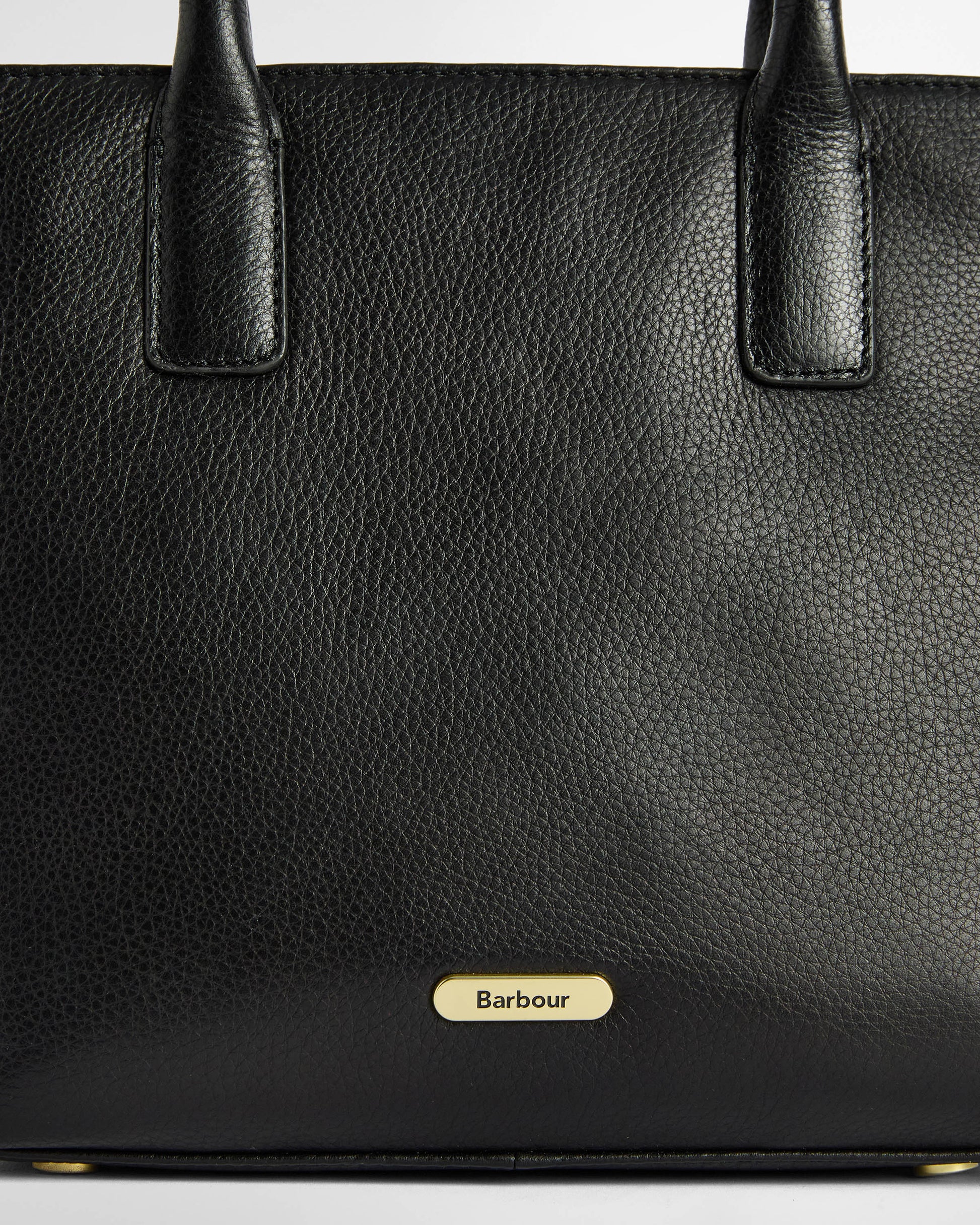 Barbour Birch Womens Leather Tote Bag - Black | CHO | Designer Womens Shopper Bags