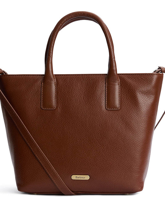 Barbour Birch Womens Leather Tote Bag - Brown