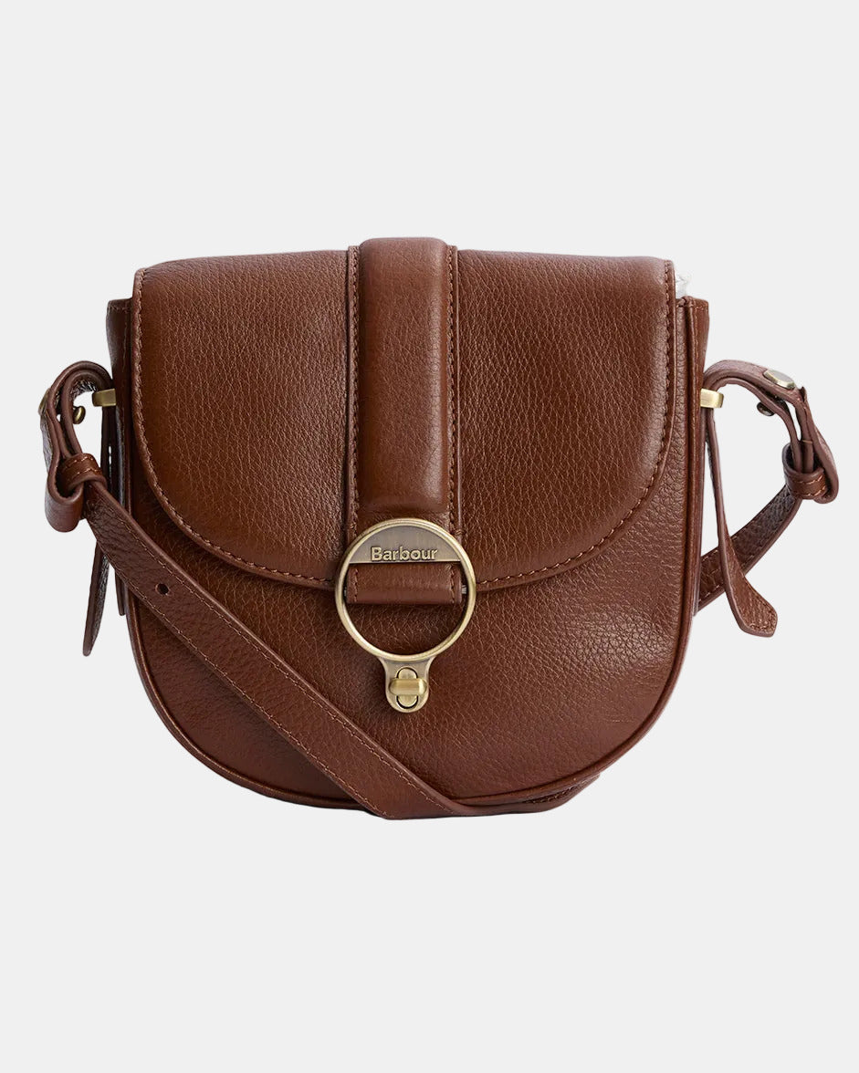 Barbour Elm Womens Leather Crossbody Bag - Brown | CHO | Designer Womens Cross Body Bags