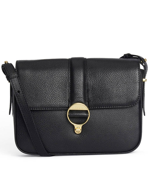 Barbour Rosa Womens Leather Crossbody Bag - Black