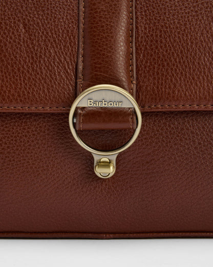 Barbour Rosa Womens Leather Crossbody Bag - Brown | CHO | Designer Womens Cross Body Bags