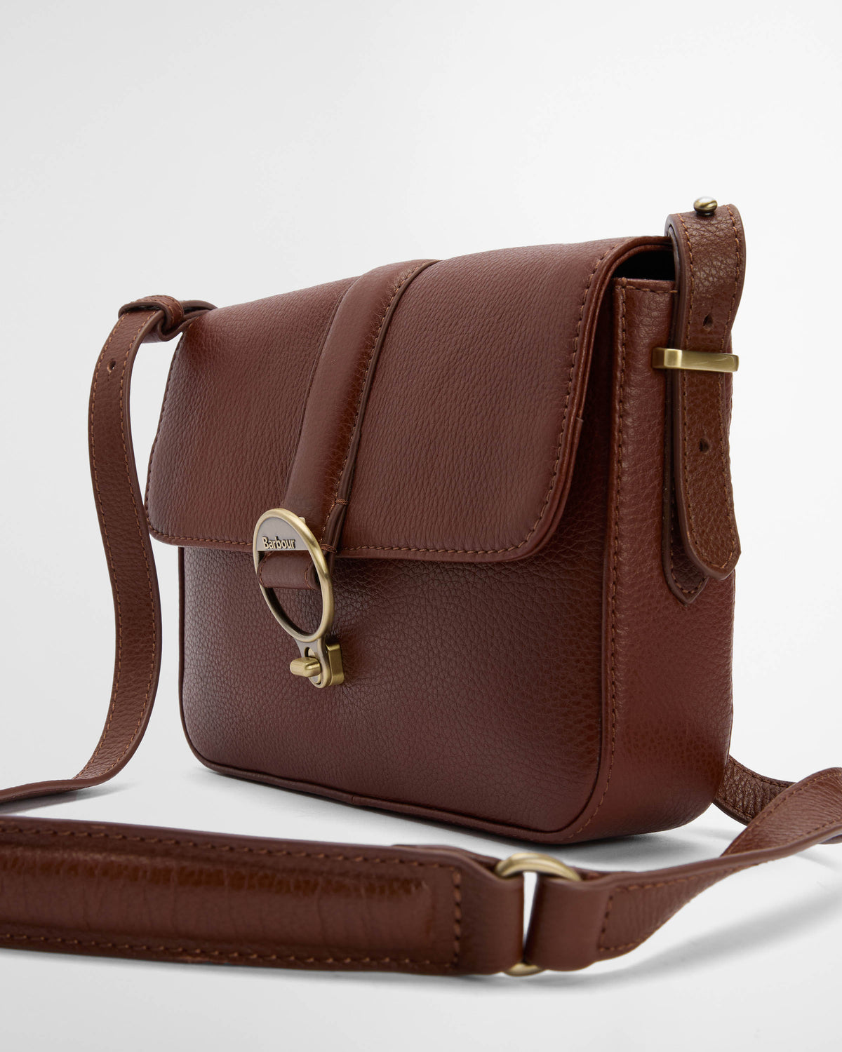 Barbour Rosa Womens Leather Crossbody Bag - Brown | CHO | Designer Womens Cross Body Bags
