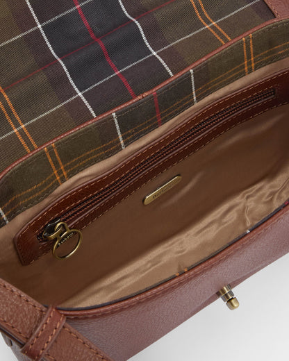 Barbour Rosa Womens Leather Crossbody Bag - Brown | CHO | Designer Womens Cross Body Bags