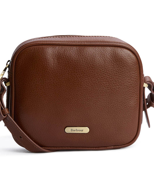 Barbour Daphne Womens Leather Crossbody Bag - Brown