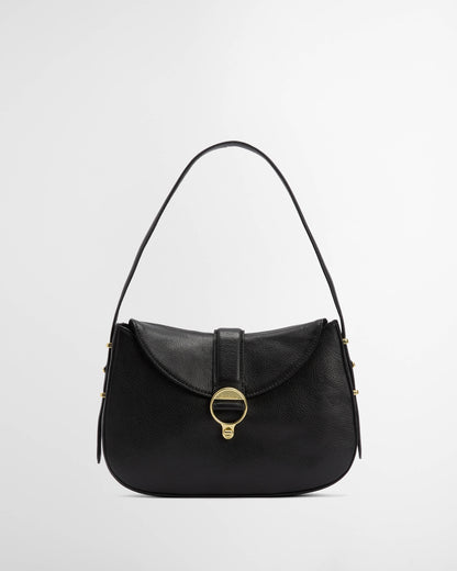Barbour Alder Womens Leather Sling Bag - Black