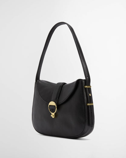 Barbour Alder Womens Leather Sling Bag - Black