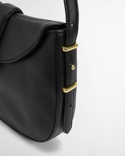 Barbour Alder Womens Leather Sling Bag - Black