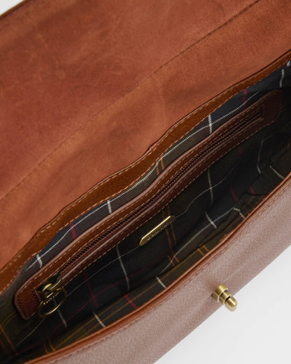 Barbour Alder Womens Leather Sling Bag - Brown