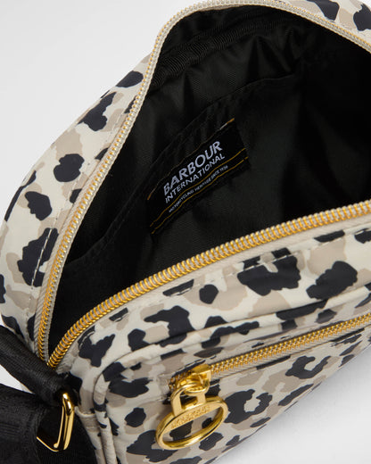 Barbour International Boulevard Womens Micro Crossbody Bag - Jasmine Leopard