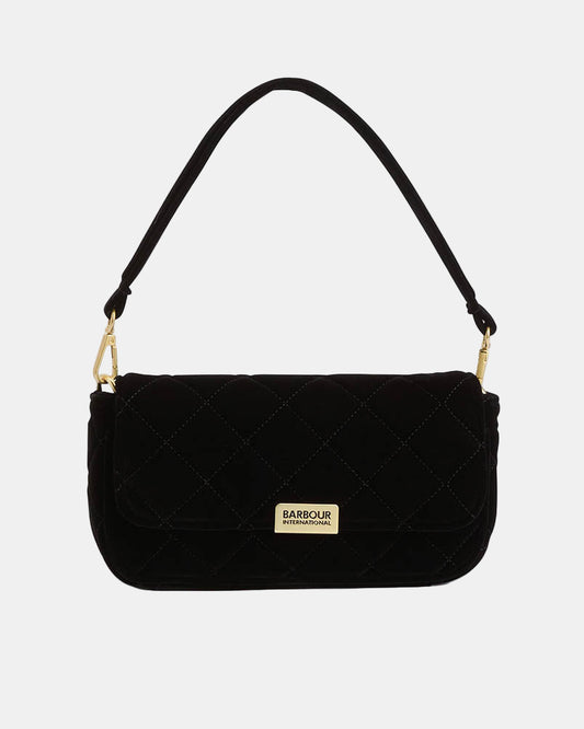 Barbour International Quilted Soho Womens Mini Crossbody Bag - Velvet Black
