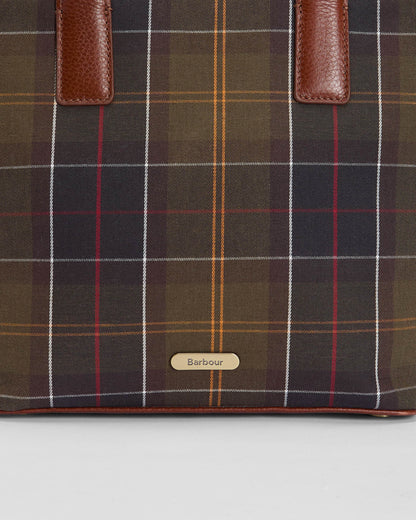 Barbour Birch Womens Tartan Tote Bag- Classic Tartan