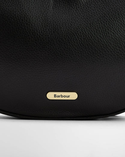 Barbour Sorrel Womens Leather Sling Bag - Black