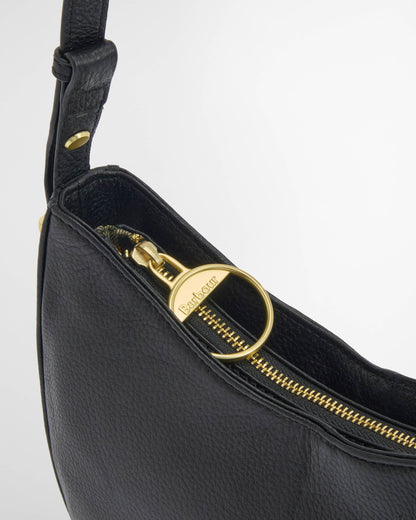 Barbour Sorrel Womens Leather Sling Bag - Black