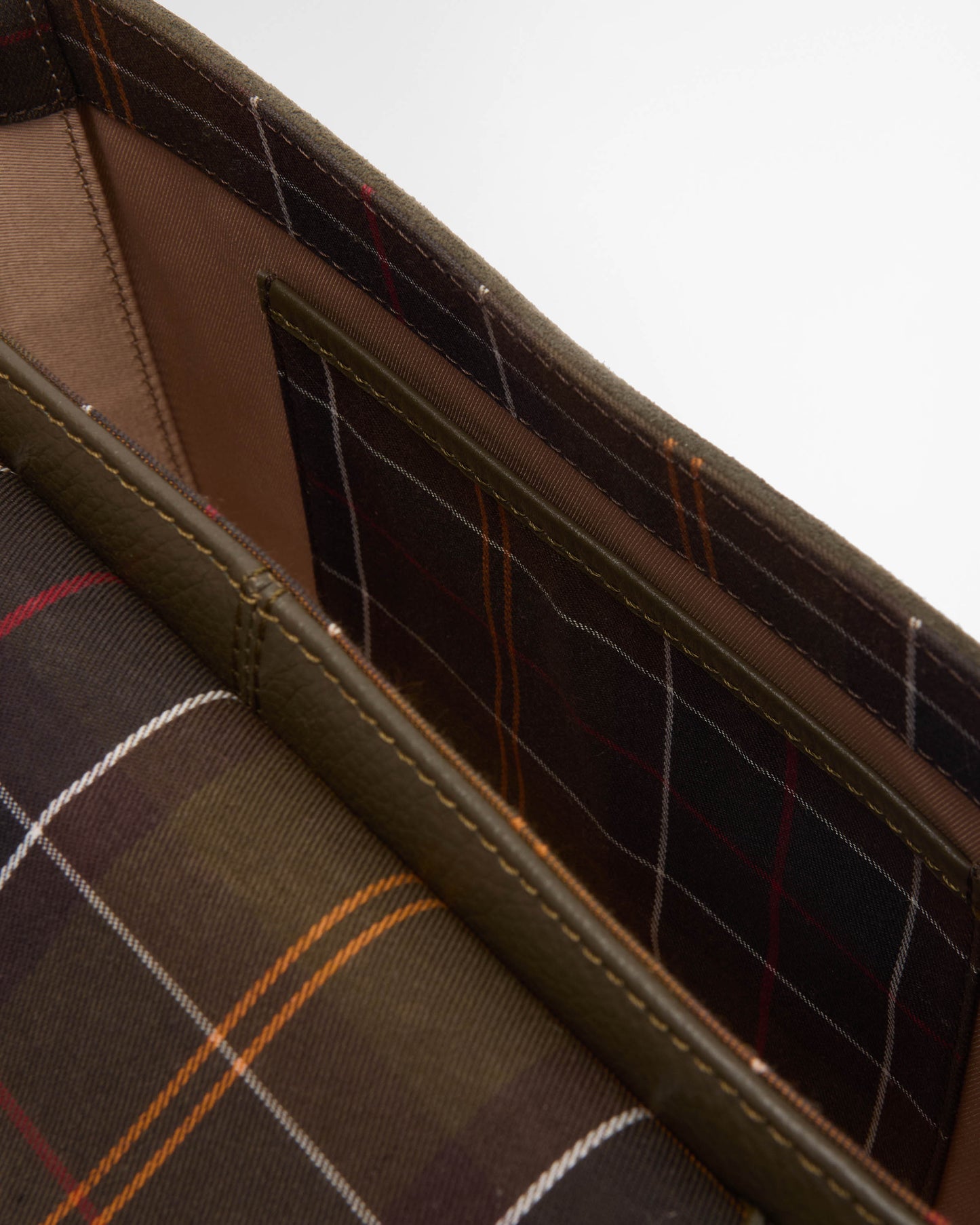 Barbour Rosa Womens Suede & Leather Crossbody Bag - Olive