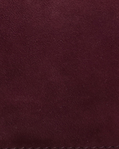 Barbour Rosa Womens Suede & Leather Crossbody Bag - Burgundy