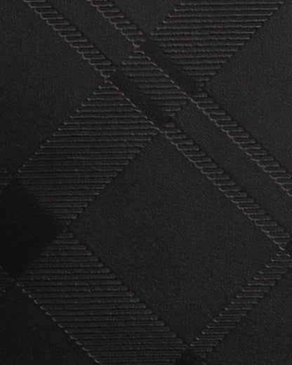 Barbour Birch Womens Deboss Leather Tote Bag - Black/Deboss Tartan