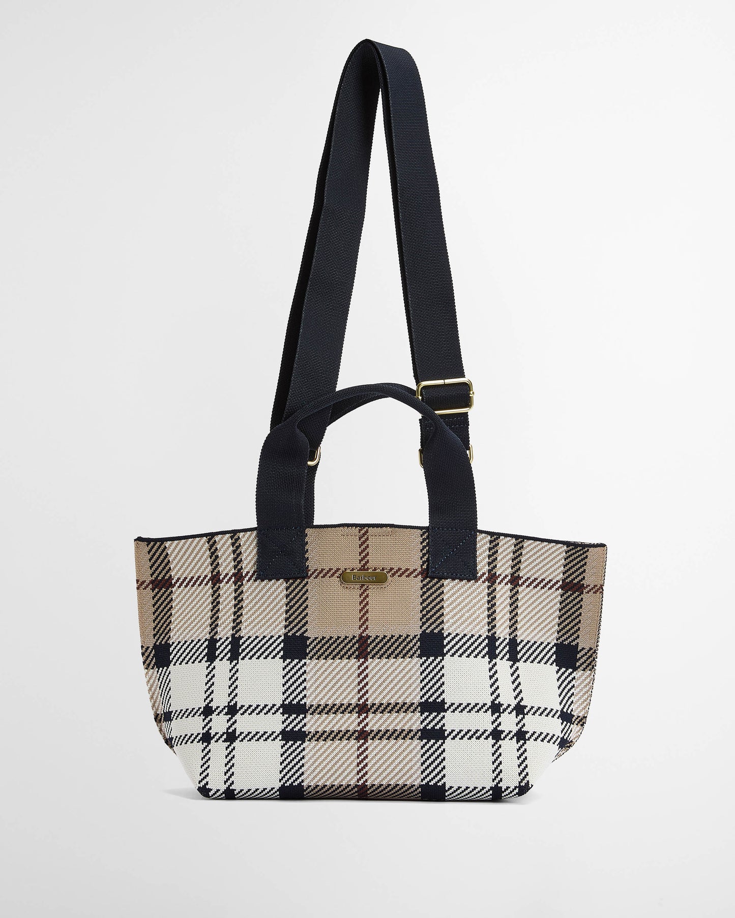 Barbour Layla Tartan Womens Mini Tote Bag - Rosewood Tartan | CHO | Designer Womens Bags