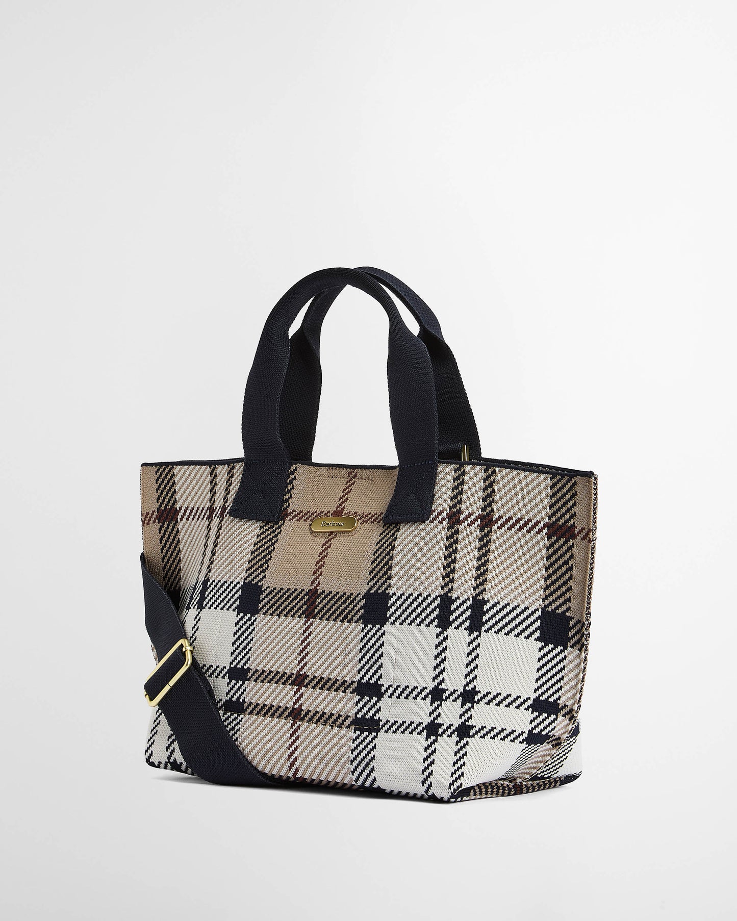 Barbour Layla Tartan Womens Mini Tote Bag - Rosewood Tartan | CHO | Designer Womens Bags