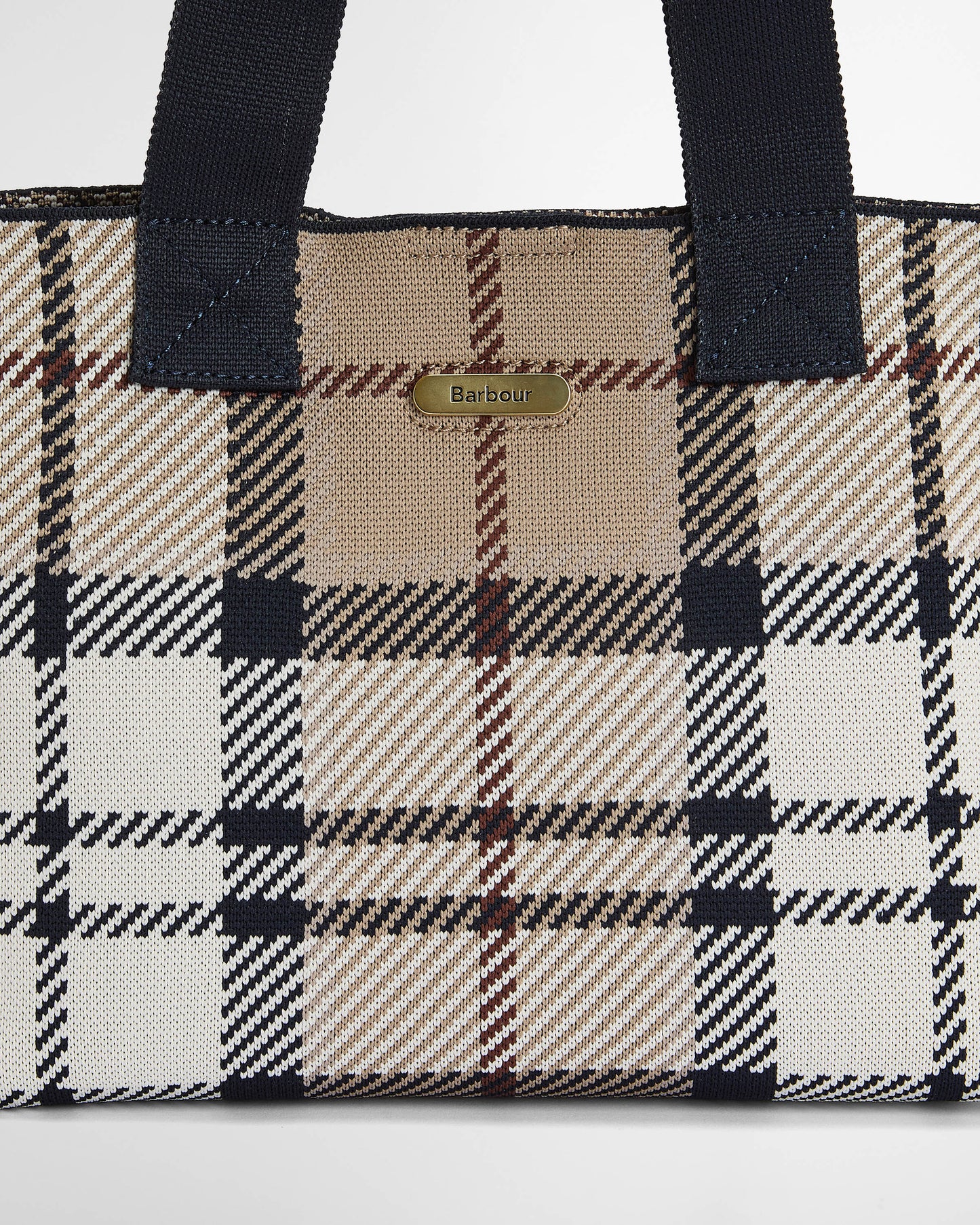 Barbour Layla Tartan Womens Mini Tote Bag - Rosewood Tartan | CHO | Designer Womens Bags