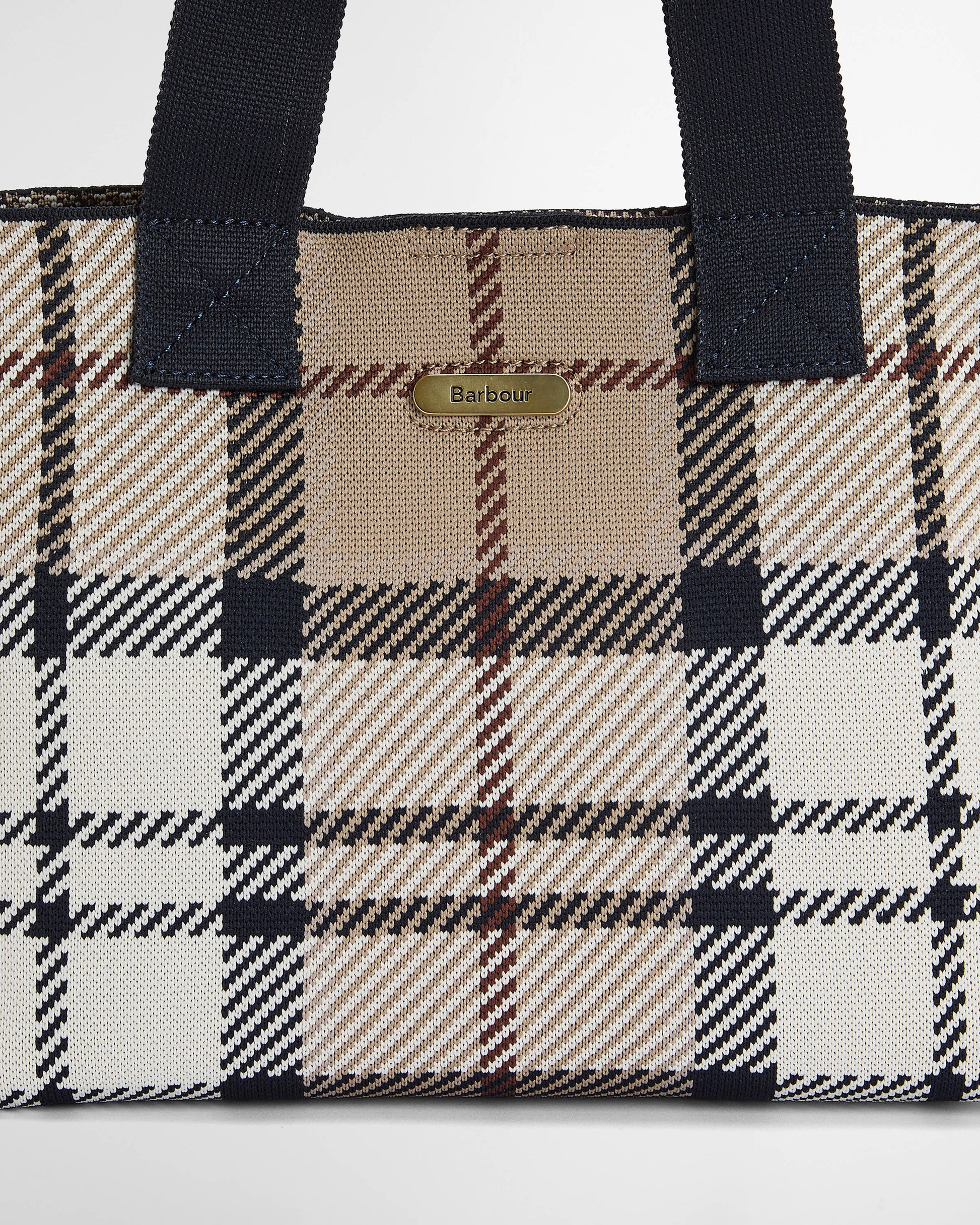 Barbour Layla Tartan Womens Mini Tote Bag - Rosewood Tartan | CHO | Designer Womens Bags