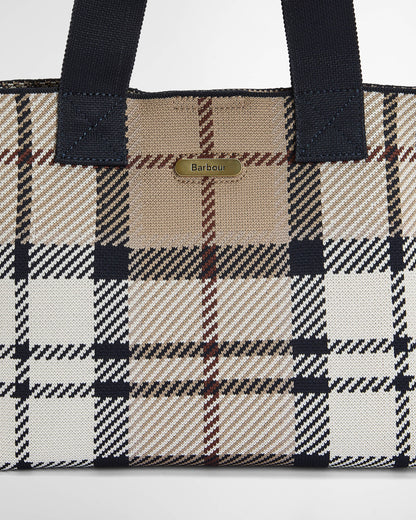 Barbour Layla Tartan Womens Mini Tote Bag - Rosewood Tartan | CHO | Designer Womens Bags