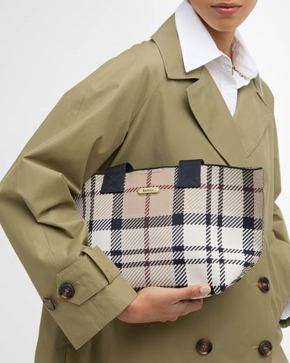 Barbour Layla Tartan Womens Mini Tote Bag - Rosewood Tartan | CHO | Designer Womens Bags
