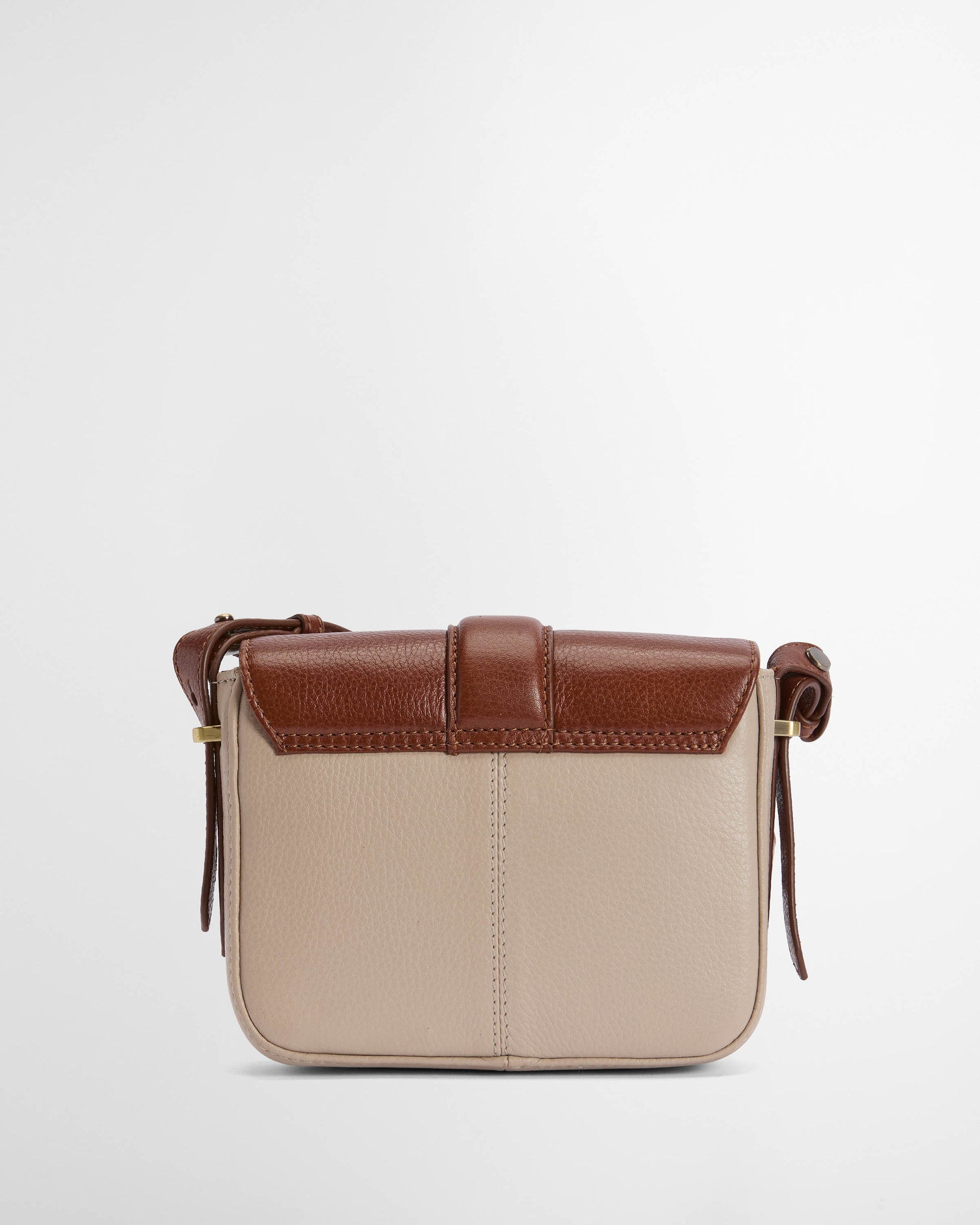 Barbour Mini Rosa Leather  Womens Crossbody Bag - Pebbled Pink/Brown | CHO | Designer Womens Bags