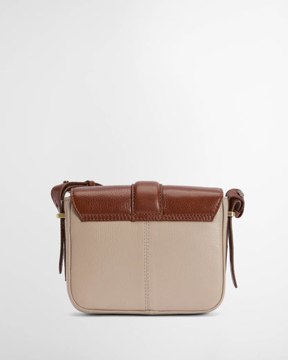 Barbour Mini Rosa Leather  Womens Crossbody Bag - Pebbled Pink/Brown | CHO | Designer Womens Bags