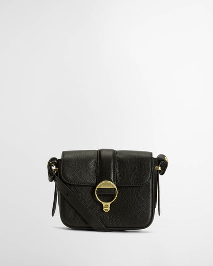 Barbour Mini Rosa Leather  Womens Crossbody Bag - Black | CHO | Designer Womens Bags