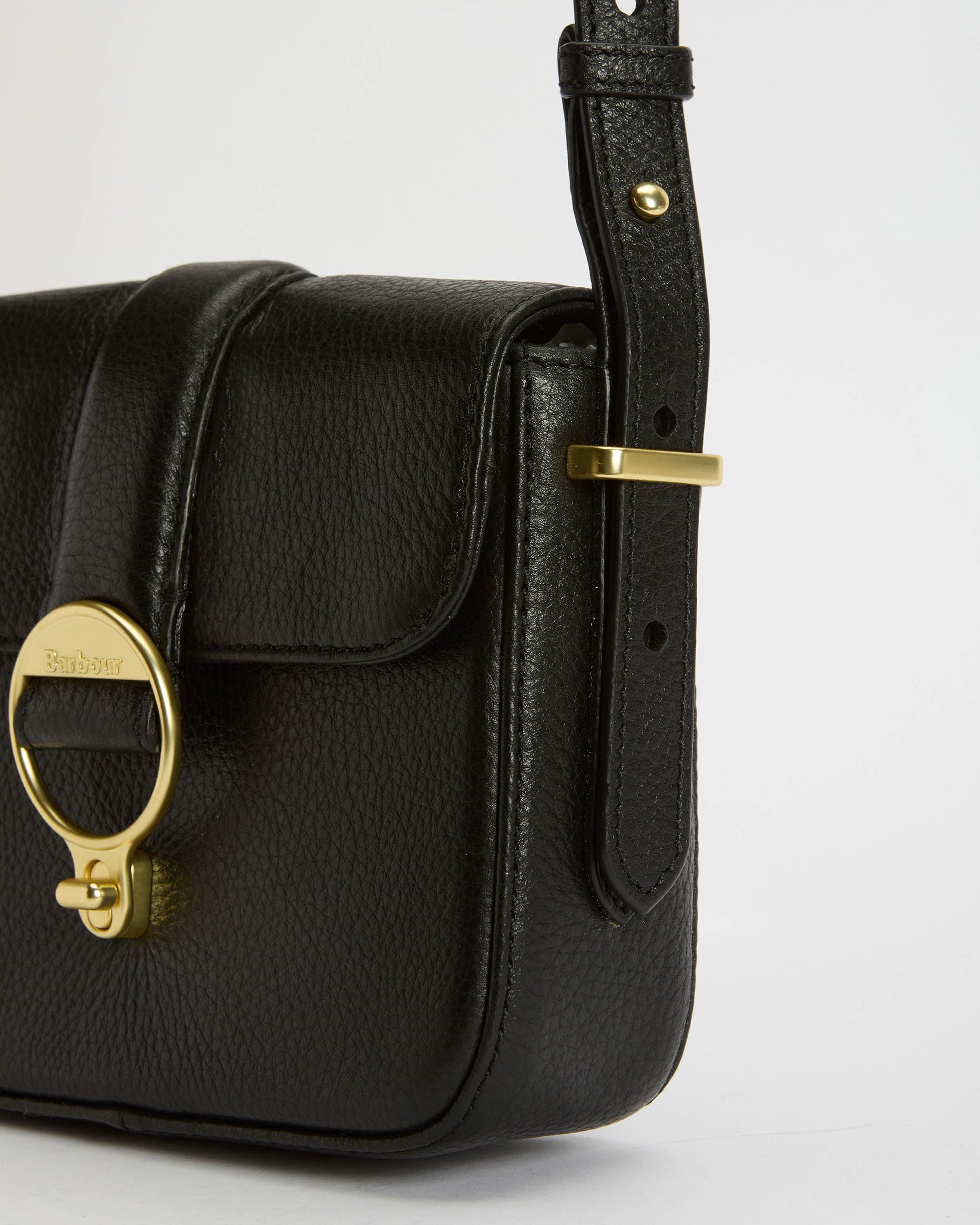 Barbour Mini Rosa Leather  Womens Crossbody Bag - Black | CHO | Designer Womens Bags