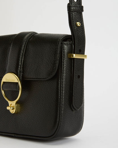 Barbour Mini Rosa Leather  Womens Crossbody Bag - Black | CHO | Designer Womens Bags