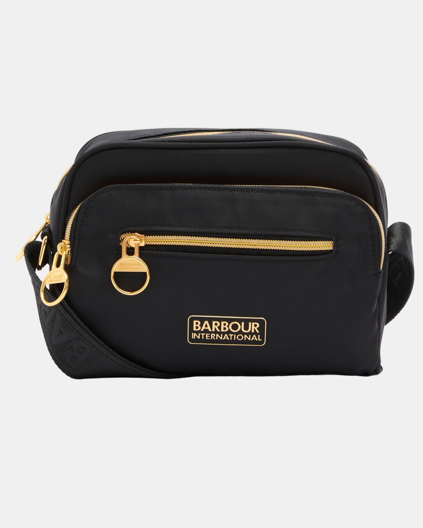 Barbour International Qualify City Womens Crossbody Bag - Black | CHO | Designer Womens Shoulder Bags