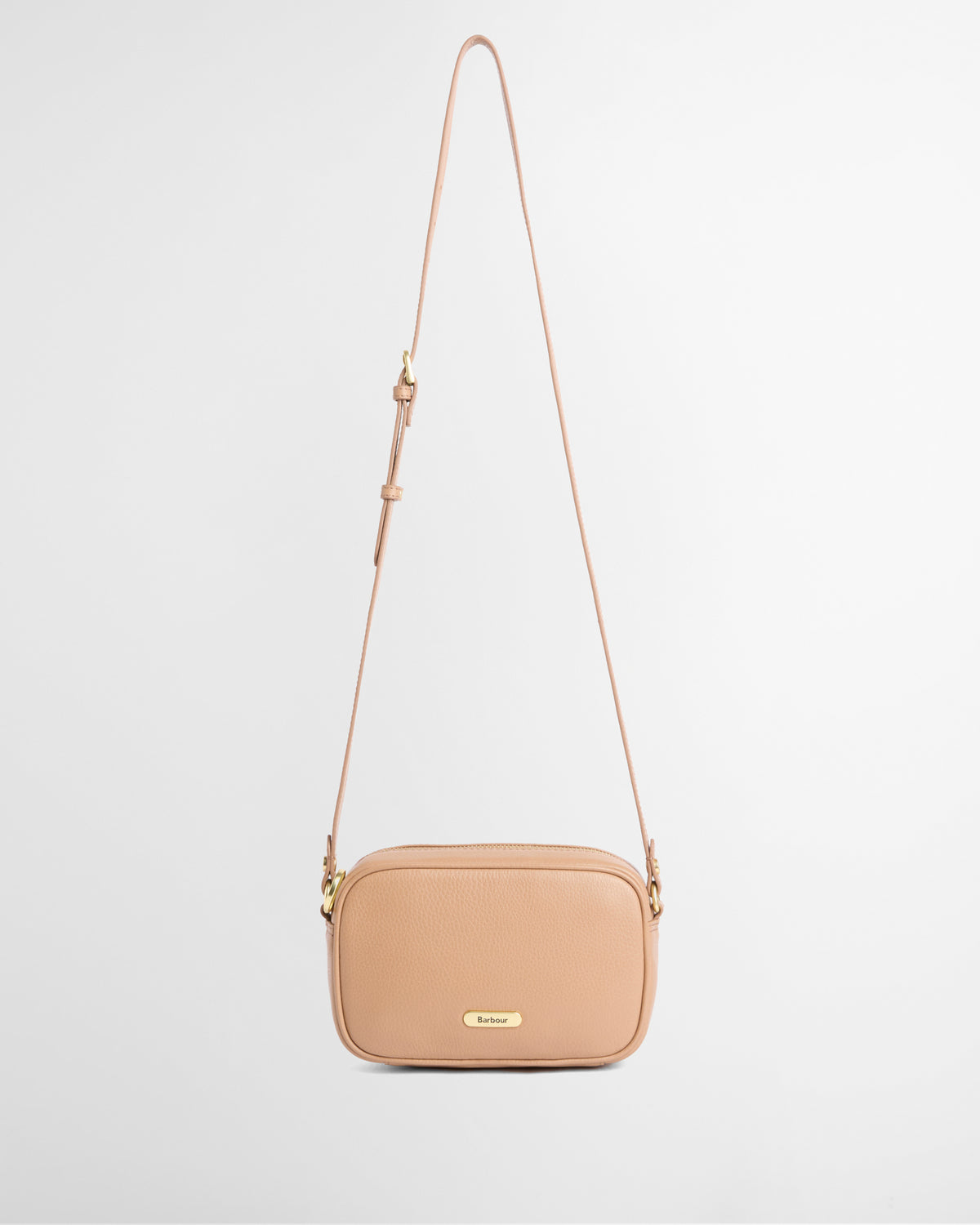 Barbour Daphne Womens Mini Leather Crossbody Bag - Toffee front