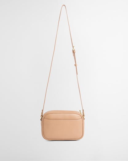 Barbour Daphne Womens Mini Leather Crossbody Bag - Toffee back